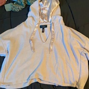 VS baby pink cropped sweatshirt size L